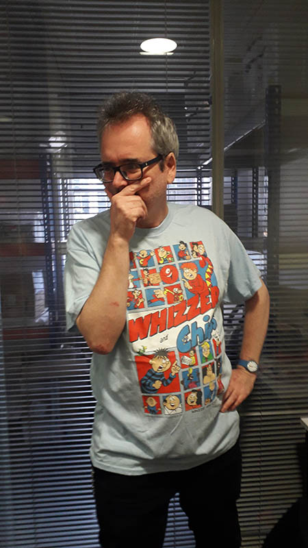thefcfc's tweet photo. Mark and John are shown here wearing official Krazy and Whizzer &amp; Chips t-shirts from @ApparelOfLaughs - they're ace! (and yes, we are influencers now, and very much available for modelling contracts) https://t.co/Oubf6Kedwe