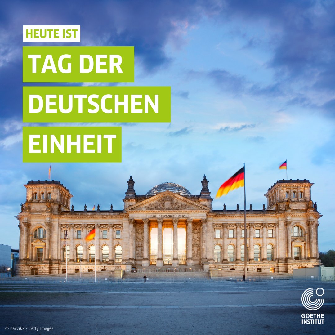 Seit 1990 ist der 3. Oktober ein bedeutender Feiertag in Deutschland. Heute feiern wir nämlich den "Tag der Deutschen Einheit". Vor 34 Jahren bestand Deutschland nämlich noch aus der DDR, die "Deutsche Demokratische Republik" und der "Bundesrepublik Deutschland".