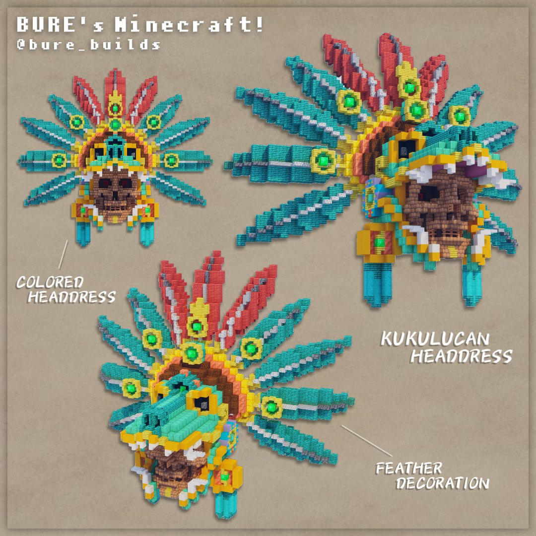 マヤの頭飾り / Mayan Headdress
#Minecraft