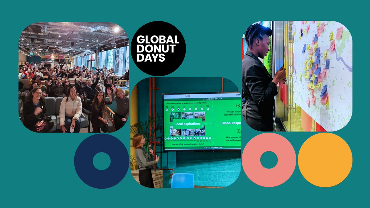 🌍As part of the <a href="/DoughnutEcon/">Doughnut Economics Action Lab (DEAL)</a> global community, we’re proud to learn from #changemakers worldwide and bring insights to create real change here in London!
🍩 #GlobalDonutDays 2024 is your chance to connect globally &amp; make a local impact!
Register now: bit.ly/4ew10FA 👈