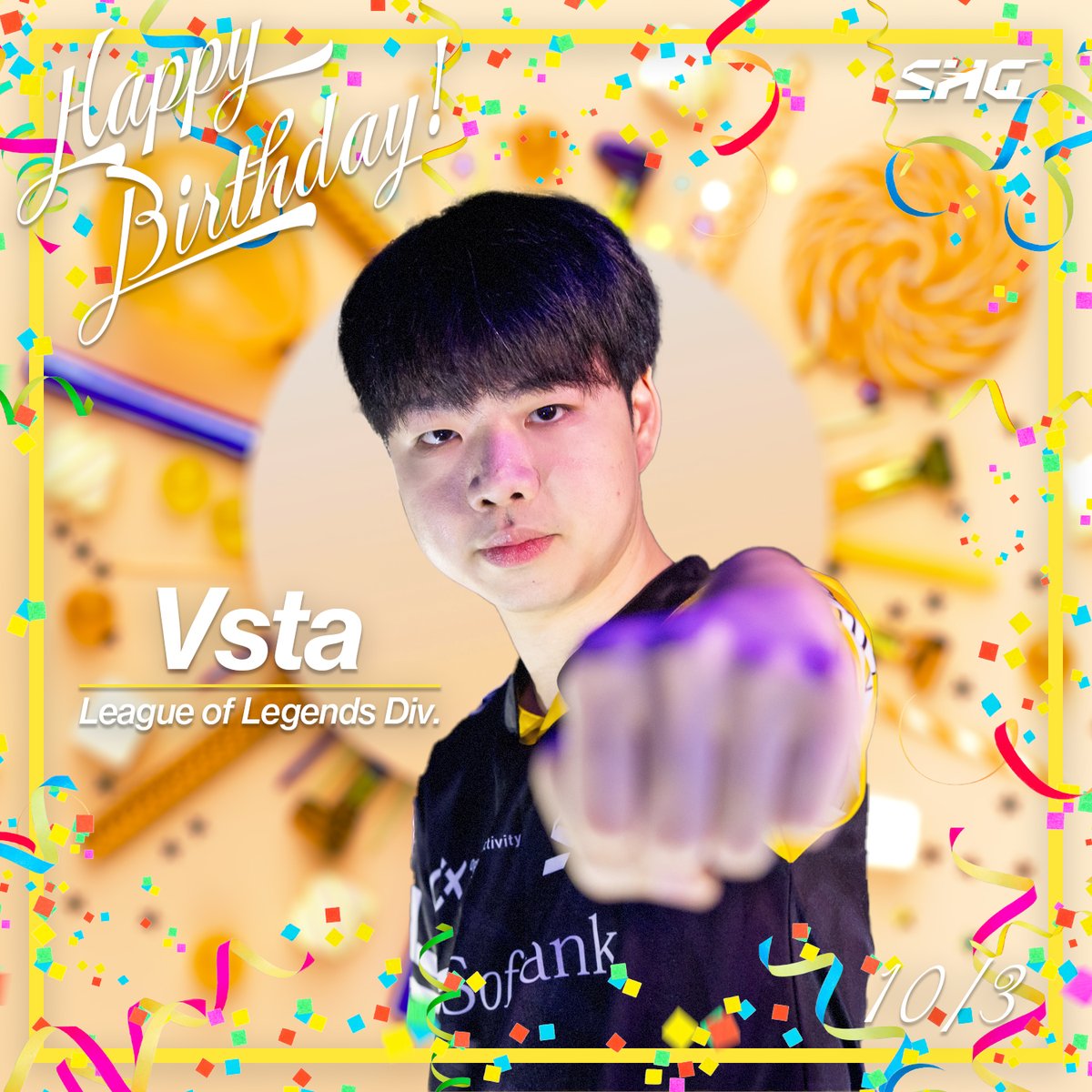 esports_hawks's tweet photo. \🎂Happy Birthday🎂/
今日はVstaの誕生日でした!
いつもチームを支えてくれてありがとう❤️
#SHGWIN #VSTAWIN https://t.co/uFQFy6KouR