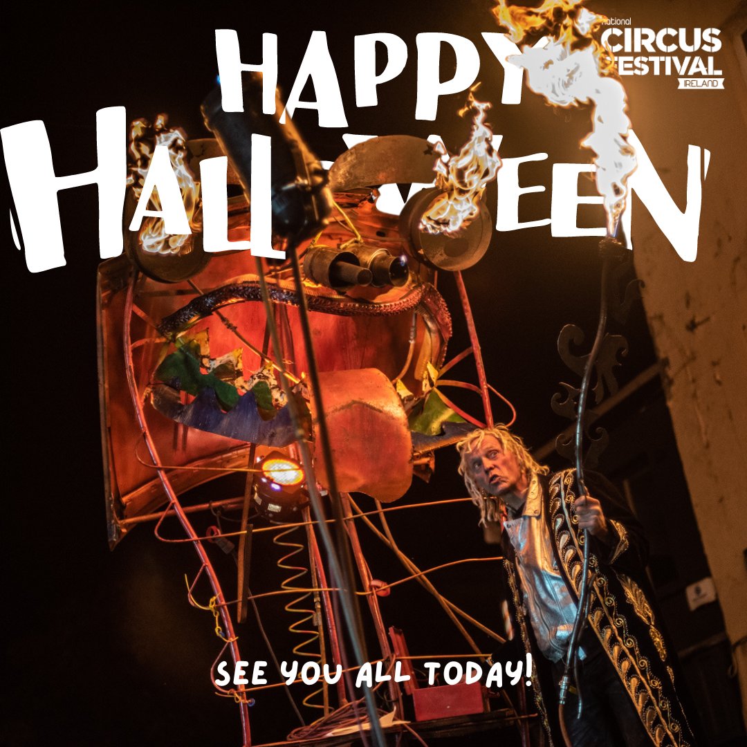 Happy Halloween! 📷 We are unbelievably excited that the day has finally arrived and the National Circus Festival has begun!
We cannot wait to see you at our wonderful workshops and stupendous shows
📷Get your tickets and info here:  circusfestival.ie