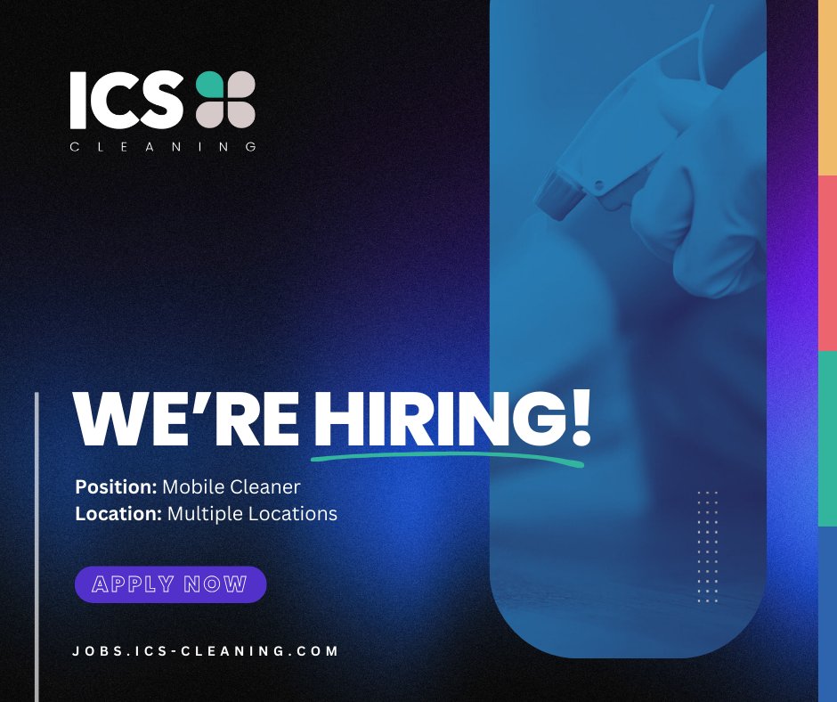 We're on the lookout for dedicated Mobile Cleaners to join our team! 🧹✨

In this role, you'll be ensuring that sites like schools and offices maintain high cleanliness and hygiene standards. Your tasks will include:

✅ Maintaining common areas such as hallways and lobbies
 ...