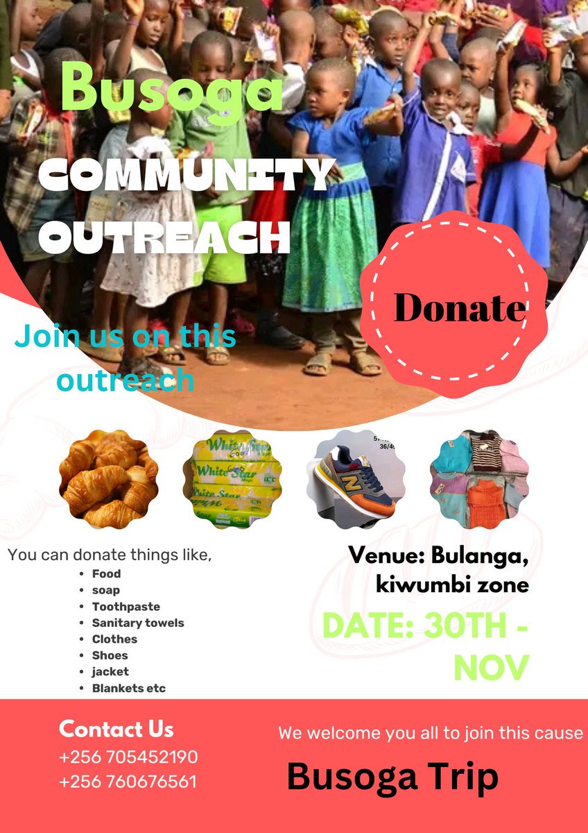 We invite you to be part of a life-changing community outreach program taking place on 30th November in Bulanga Kiwumbi Zone, Eastern Uganda. This special event aims to support the most vulnerable members of our society, including needy children, orphans, the disabled.