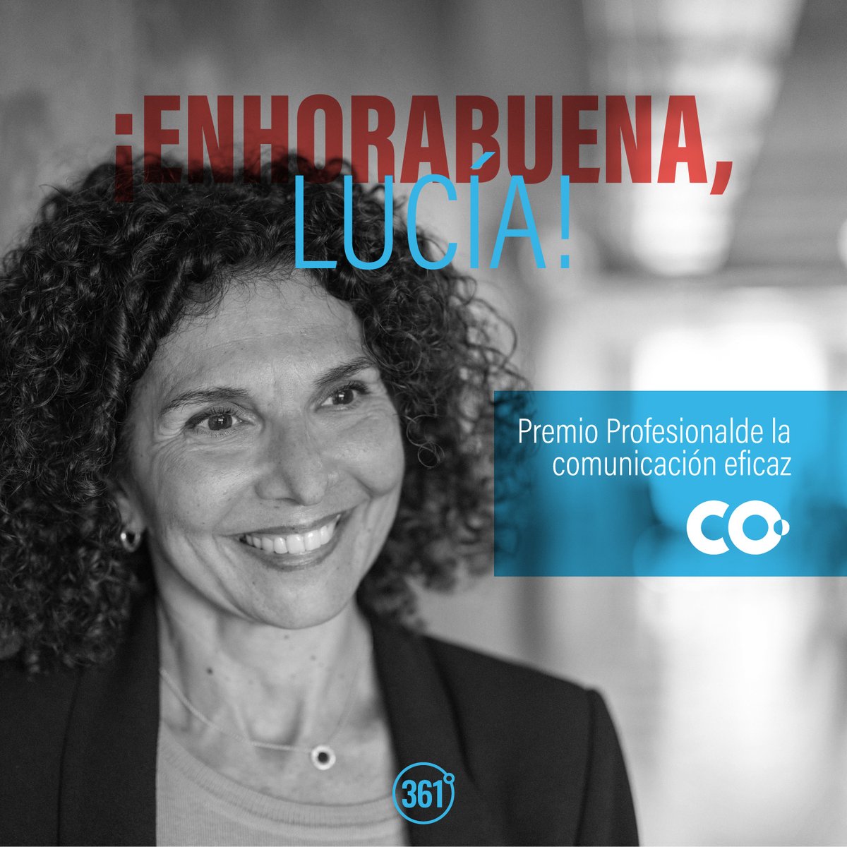 Asociación 361º (@asociacion361) on Twitter photo <a href="/luciadelavega/">lucía de la vega</a>, nuestra 𝘃𝗶𝗰𝗲𝗽𝗿𝗲𝘀𝗶𝗱𝗲𝗻𝘁𝗮, recibe hoy el Premio Profesional de la comunicación eficaz 2024 🙌🏼
El galardón, otorgado por <a href="/ColPublirpCV/">Colegio Publicitarios y RRPP Comunitat Valenciana</a> es todo un reconocimiento a la trayectoria de una de las PUBLICITARIAS más relevantes de la provincia.
@gettingbettercs <a href="/luciadelavega/">lucía de la vega</a>, nuestra 𝘃𝗶𝗰𝗲𝗽𝗿𝗲𝘀𝗶𝗱𝗲𝗻𝘁𝗮, recibe hoy el Premio Profesional de la comunicación eficaz 2024 🙌🏼
El galardón, otorgado por <a href="/ColPublirpCV/">Colegio Publicitarios y RRPP Comunitat Valenciana</a> es todo un reconocimiento a la trayectoria de una de las PUBLICITARIAS más relevantes de la provincia.
@gettingbettercs