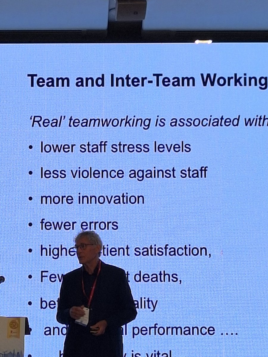 Wonderful to hear <a href="/WestM61/">Michael West</a> at #HPMA50 reminding us all of "the extraordinary importance of effective team work" 
#teams
<a href="/AffinaOD/">AOD</a>