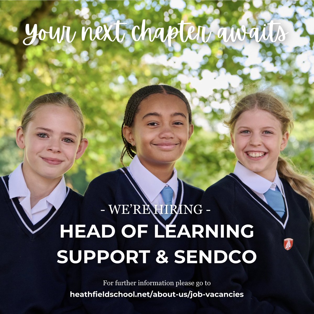 HeathfieldAscot's tweet image. 🚨WE ARE HIRING🚨

• Head of Learning Support &amp;amp; SENDCO
• General Maintenance Assistant 

For more information and to apply, please visit the link below🔗 

heathfieldschool.net/about-us/job-v…

#job #sendcojob #125heathfield #iloveboarding #heathfield #heathfieldschool #heathfieldascot