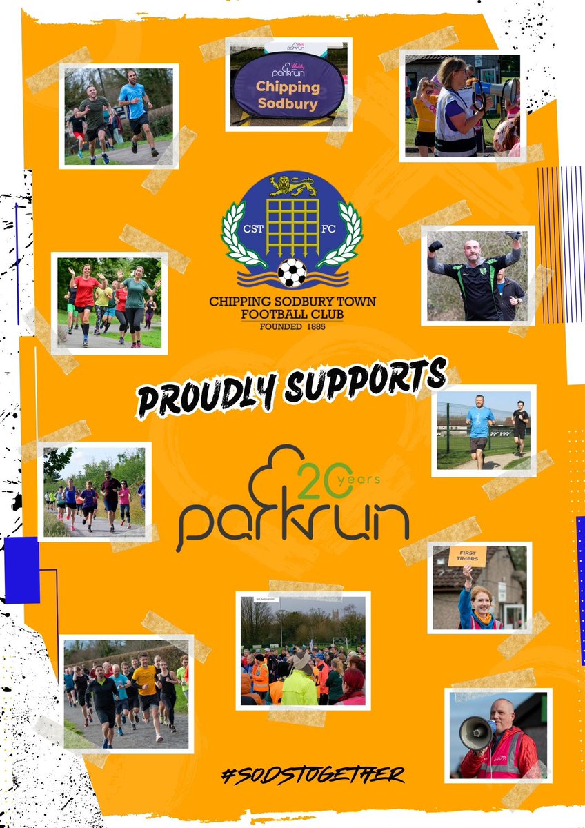 We’re proud to support all our friends at  <a href="/parkrunUK/">parkrun UK</a> as it celebrates its 20th birthday 🎉

We look forward to opening our Clubhouse doors to all Chipping Sodbury runners, volunteers and spectators from 8:00AM on Saturday 🏃‍♀️‍➡️☕️🧁

#TheFeelGoodMovement #SodsTogether