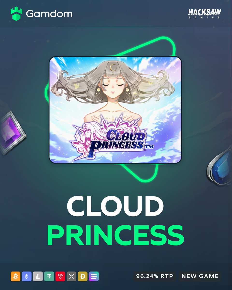 👑 New Game: Cloud Princess by Hacksaw Gaming! 👑

Float into the magical skies with Cloud Princess and grab up to 10,000x your bet in this enchanting adventure! 🌸

-💚 + 🔁 + Tag a friend + Drop your user ID for a shot at FREE spins! 🎰

🔗gamdom.com/casino/Cloud%2…