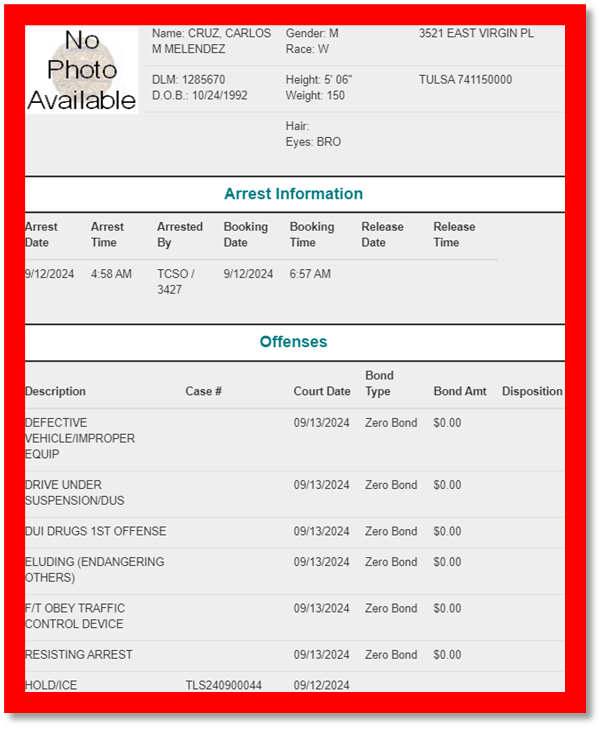 RobertDinTulsa's tweet photo. Illegals in Tulsa - Batch #169.
Tulsa County Booking Photos - Mostly WHITE.  Batch #147.

Putting faces to the names of illegals when their photos are scrubbed from the Tulsa County jail public profile.

Illegal #1) Example of the right way
@OHPDPS
Hispanic

Illegal #2) Example of the wrong way
@TCSO
WHITE

• Different races - shuts off any debate on whether Hispanic is a race, choice in the software, etc...
• WHITE-washing criminal statistics = Pathetic hypocrisy

Both illegals) Typical drunk drivers