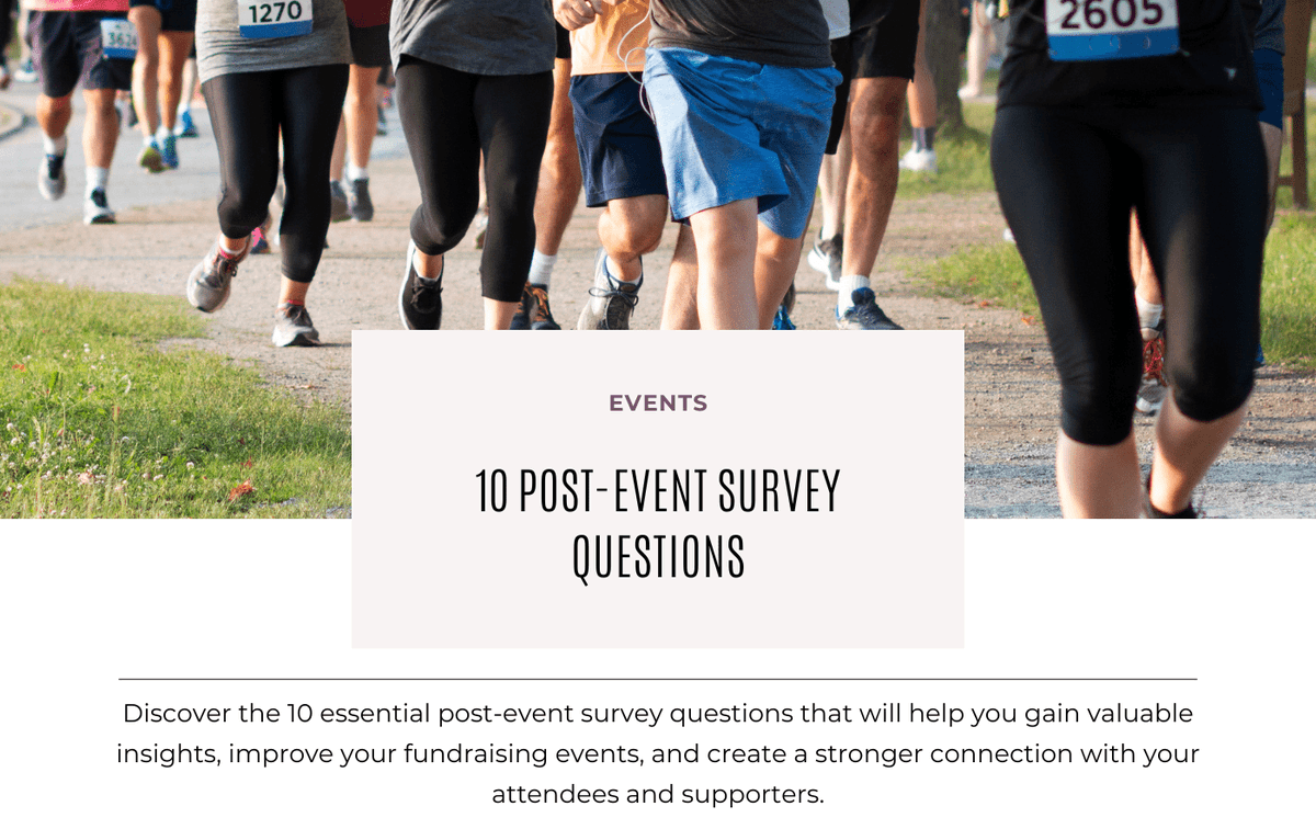 Hosting a nonprofit event? These 10 post-event survey questions will help you gather valuable feedback and improve future events: nonprofitfundraising.com/10-post-event-… #NonprofitEvents #FundraisingTips