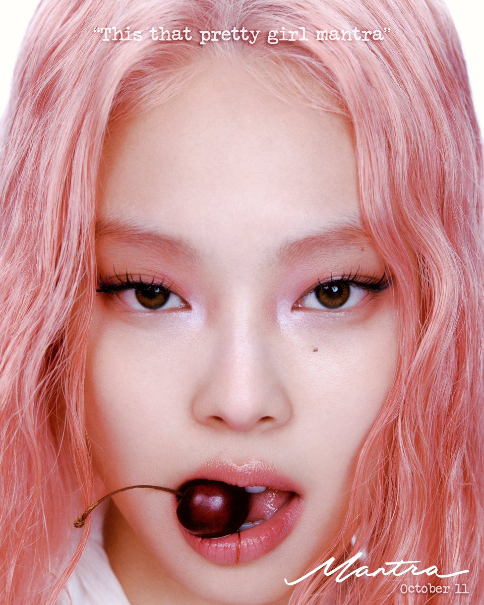 PopBase's tweet photo. JENNIE looks gorgeous in new teaser for ‘Mantra’ out October 11th. https://t.co/AAocYaZvQo