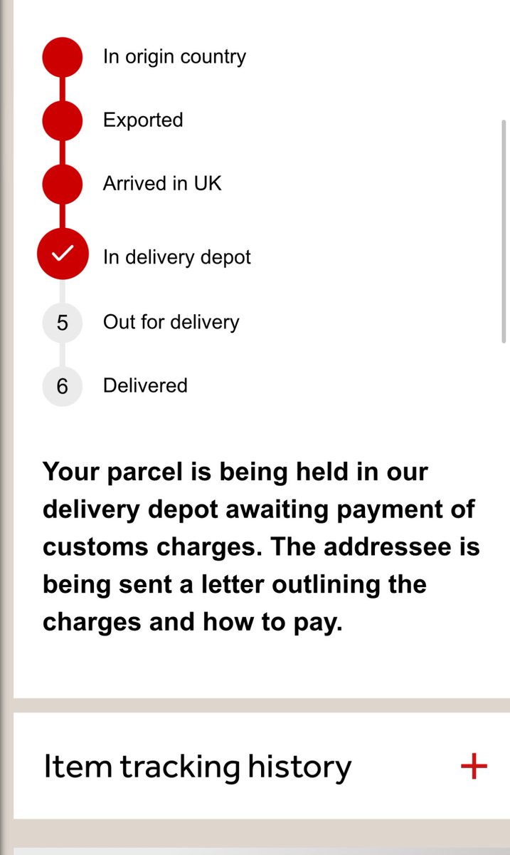 ReporterLisa's tweet photo. @dunnesstores Hi there, I placed an order for UK delivery (Manchester) on the 24/09. According to tracking, it’s now being held pending customs fees. This hasn’t happened with previous orders. Can someone please advise? Thank you. https://t.co/U0Bj5Oltf8