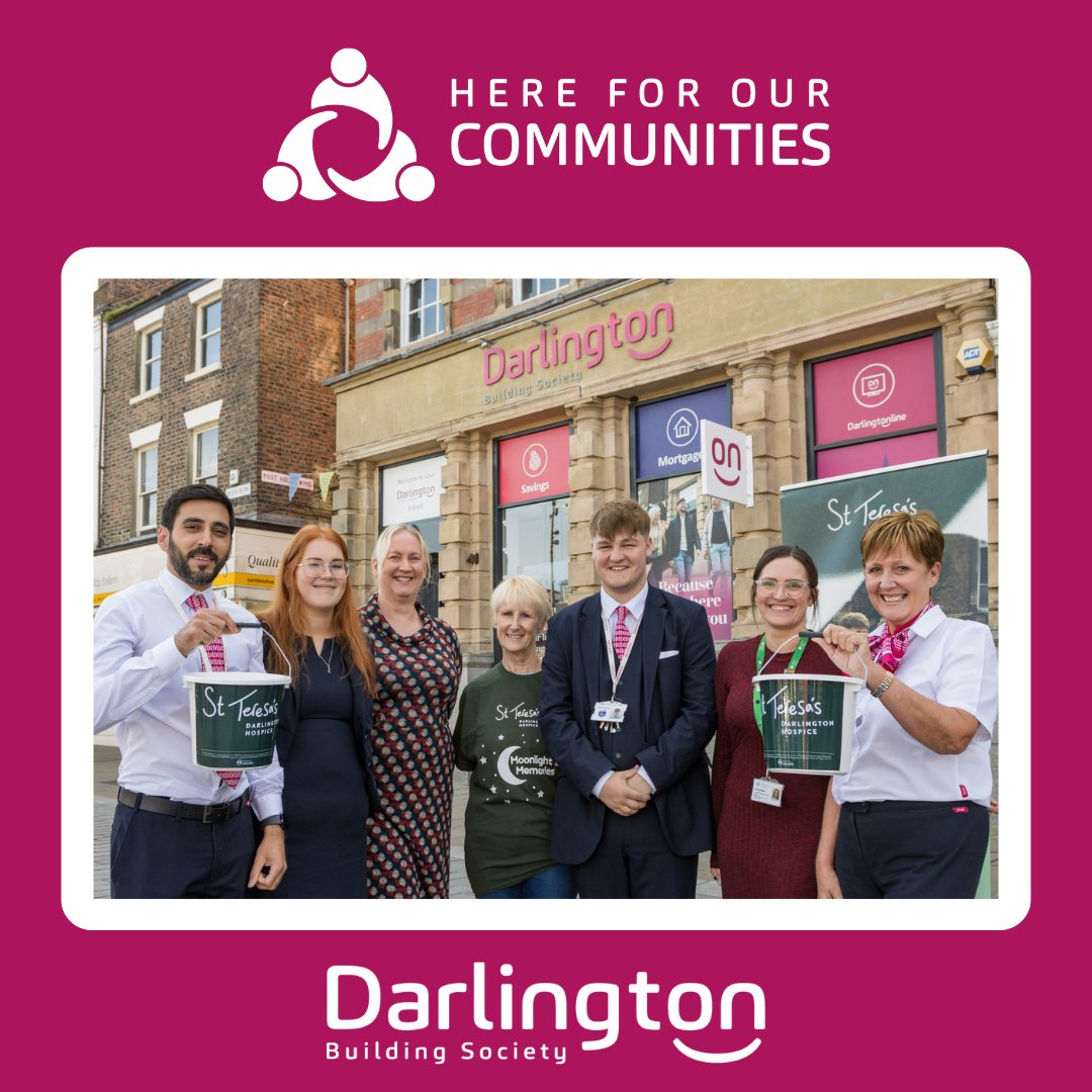 ✨Moonlight and Memories Walk Friday 11th October✨ 
Darlington Building Society will be volunteering and taking part in the amazing event. Come and join us with St Teresa’s Hospice! 

Read the full article here: thenorthernecho.co.uk/news/24621134.…
