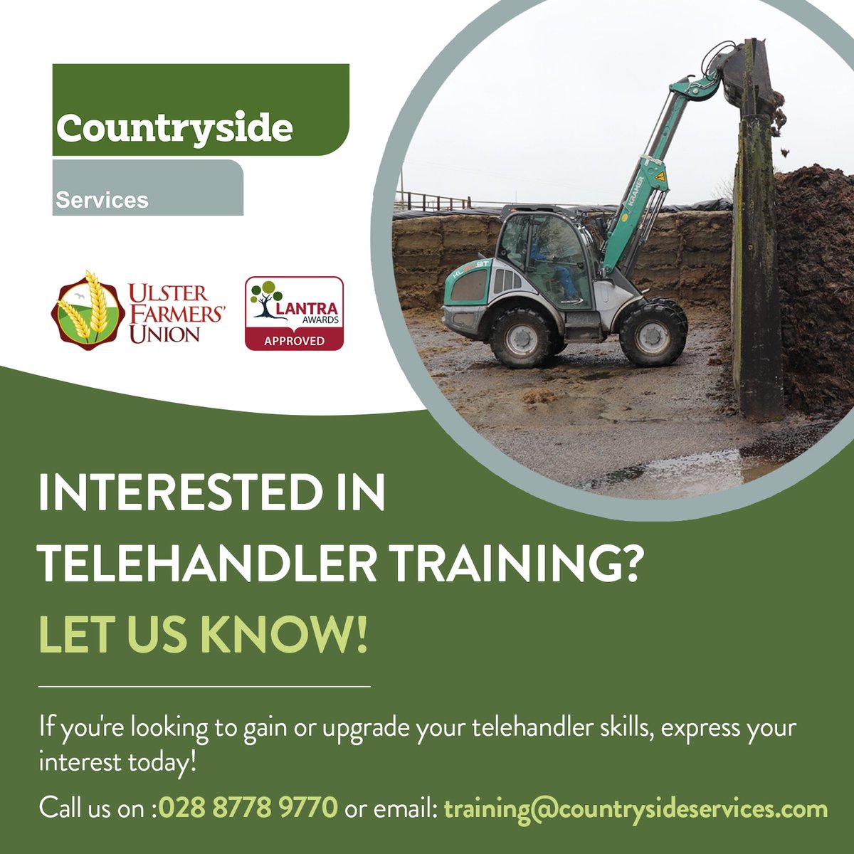 Countryside Services (@cslni) on Twitter photo ๐๐ง๐ญ๐๐ซ๐๐ฌ๐ญ๐๐ ๐ข๐ง ๐๐๐ฅ๐๐ก๐๐ง๐๐ฅ๐๐ซ ๐๐ซ๐๐ข๐ง๐ข๐ง๐ ?
If you're looking to gain or upgrade your telehandler skills, express your interest today!
๐Call us on ๐๐๐ ๐๐๐๐ ๐๐๐๐ or ๐งemail: ๐ญ๐ซ๐๐ข๐ง๐ข๐ง๐ @๐๐จ๐ฎ๐ง๐ญ๐ซ๐ฒ๐ฌ๐ข๐๐๐ฌ๐๐ซ๐ฏ๐ข๐๐๐ฌ.๐๐จ๐ฆ ๐๐ง๐ญ๐๐ซ๐๐ฌ๐ญ๐๐ ๐ข๐ง ๐๐๐ฅ๐๐ก๐๐ง๐๐ฅ๐๐ซ ๐๐ซ๐๐ข๐ง๐ข๐ง๐ ?
If you're looking to gain or upgrade your telehandler skills, express your interest today!
๐Call us on ๐๐๐ ๐๐๐๐ ๐๐๐๐ or ๐งemail: ๐ญ๐ซ๐๐ข๐ง๐ข๐ง๐ @๐๐จ๐ฎ๐ง๐ญ๐ซ๐ฒ๐ฌ๐ข๐๐๐ฌ๐๐ซ๐ฏ๐ข๐๐๐ฌ.๐๐จ๐ฆ