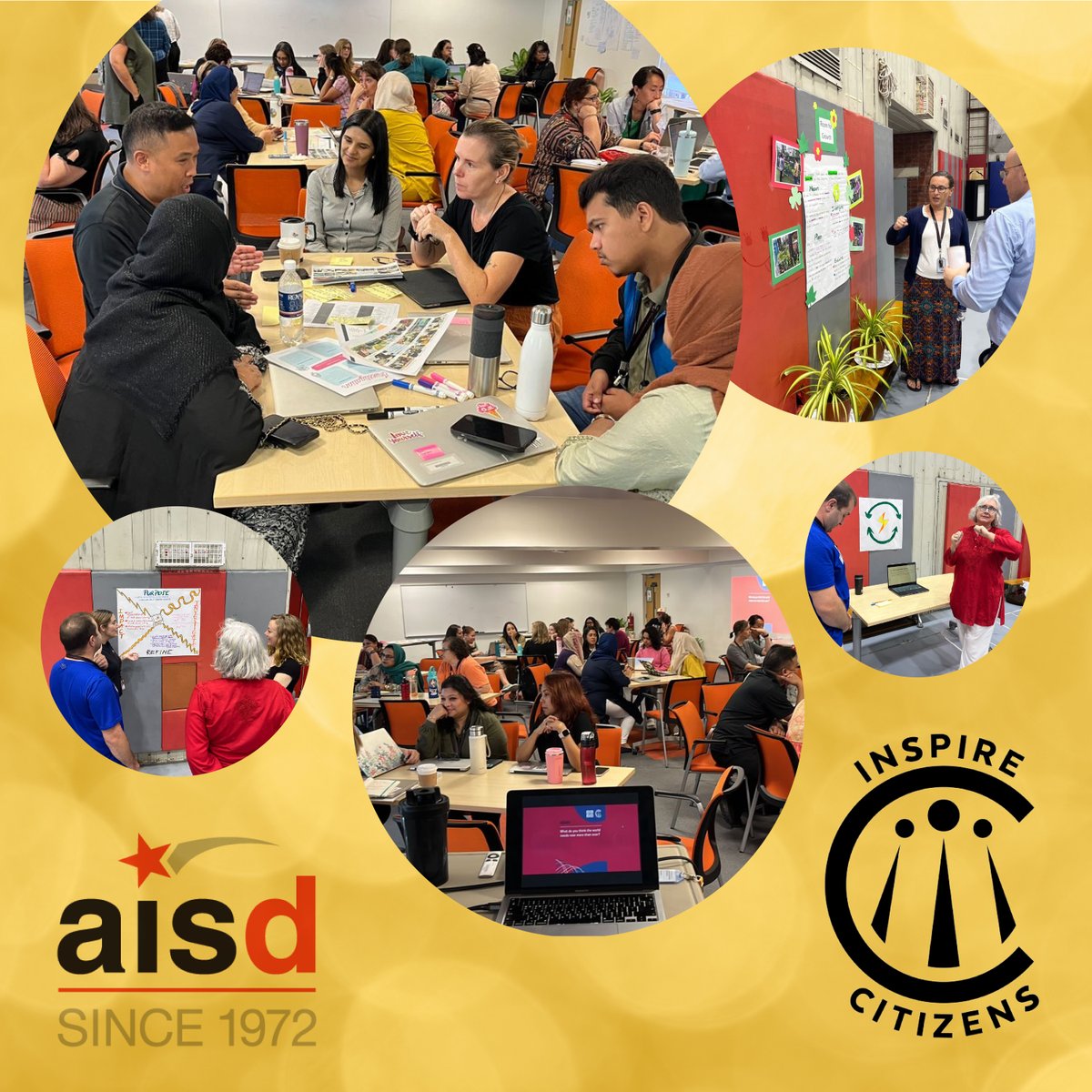 ICGlobalCitizen's tweet photo. A great week working with @AISDhaka1 middle &amp; high school advisors to launch a year's service learning program. We also worked with elementary teachers on the Empathy to Impact service learning curriculum design &amp; with student club leaders on leveling up their service projects. https://t.co/yhiELYFg1G