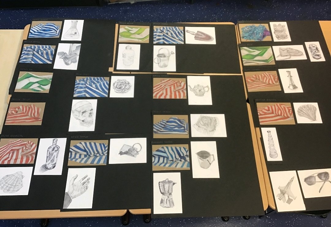 St Andrew's A & D (@standrewsart) on Twitter photo Ms Marshall is very proud of her S3 class who have made excellent progress with their still life project this term! <a href="/Ms_Marshall_Art/">Ms Marshall Art</a> <a href="/amygoo27/">Annemarie McGougan</a> #S3superstars Ms Marshall is very proud of her S3 class who have made excellent progress with their still life project this term! <a href="/Ms_Marshall_Art/">Ms Marshall Art</a> <a href="/amygoo27/">Annemarie McGougan</a> #S3superstars