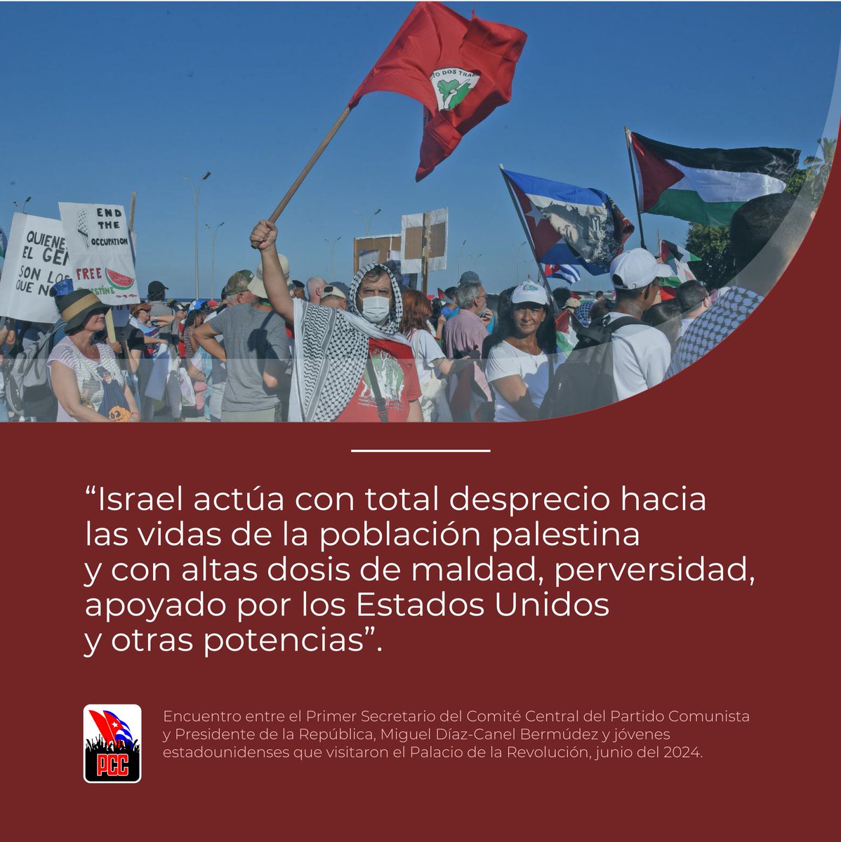 A casi un año de salvaje genocidio del gobierno sionista contra el pueblo palestino, y como demostración de su menosprecio por los principios consagrados en la Carta de la ONU, Israel  ha arremetido e intensificado su irresponsable agresión contra el Líbano, Siria y Yemen.