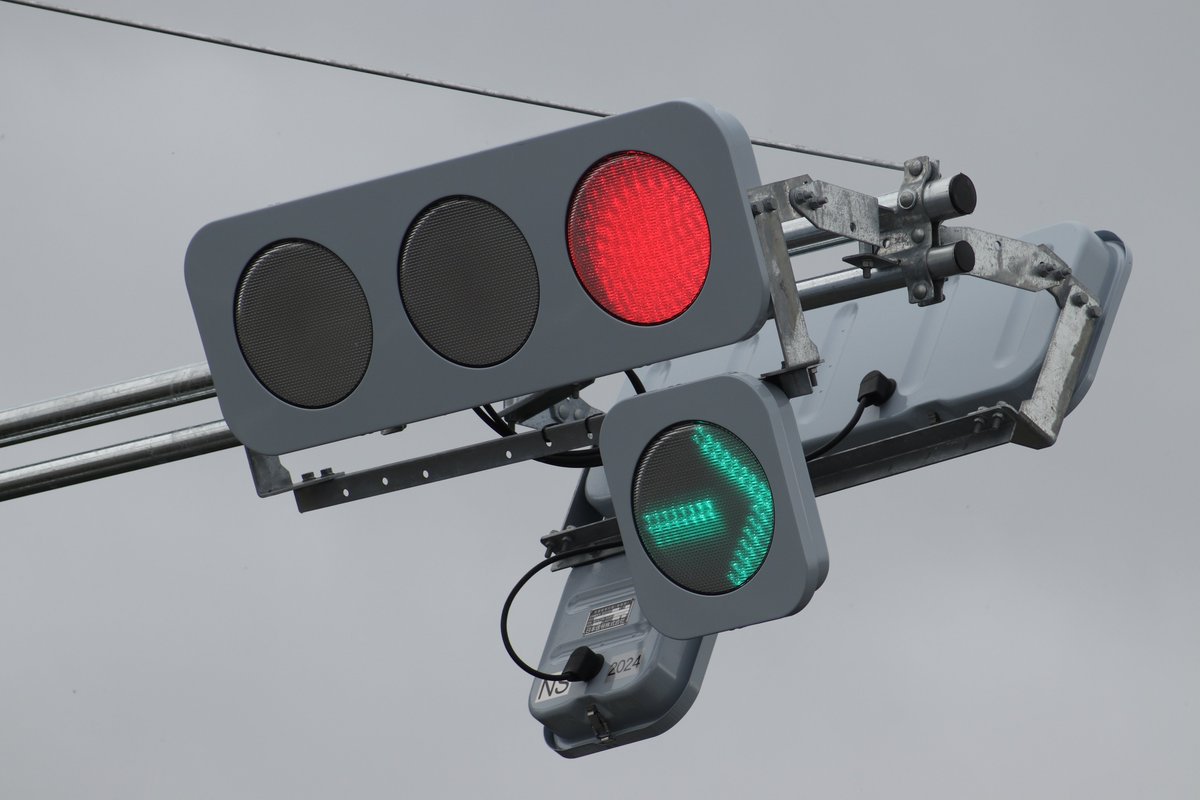 埼玉県熊谷市某所 日本信号 フラット型(ED1197A ED1198C) 埼玉県では