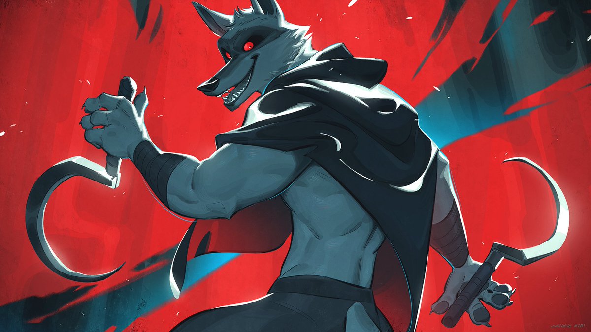 Canyne_Khai's tweet photo. "I smell you"🩸🐺 
From my works in 2023
#DeathWolf #PussInBoots https://t.co/tRovrTrNSU