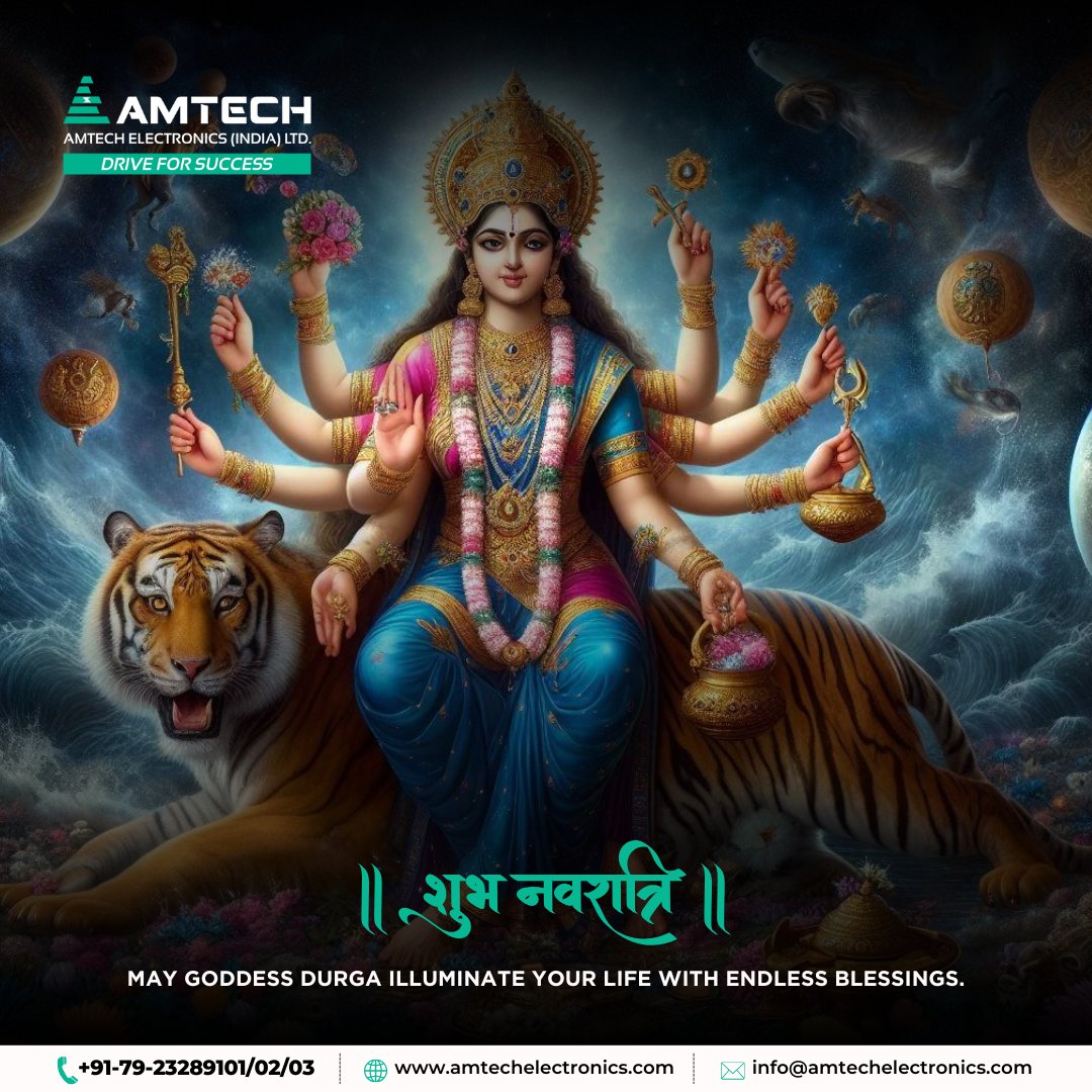 We are wishing you a blessed and prosperous Navaratri! May Goddess Durga's blessings illuminate your life with joy and success. 🙏✨ #Navaratri #DurgaPuja #Blessings #GoddessDurga #HappyNavaratri #FestivalOfNineNights #DivineEnergy #PositiveVibes #India #Celebration