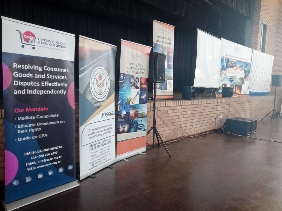 cgsombud's tweet image. 🌟 Consumer Education and Exhibition at Phuthaditjhaba Multipurpose Sports Centre celebrates the empowerment of women-owned businesses. Let's uplift and support these amazing entrepreneurs! 🙌💖
#WomenEmpowerment #CGSO #Phuthaditjhaba