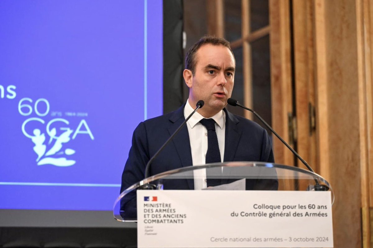 SebLecornu's tweet photo. Créé il y a 60 ans par Pierre Messmer, le Contrôle général des armées remplit une mission essentielle de suivi et d'évaluation continue des réformes du ministère @Armees_Gouv.

Trois nouvelles missions d'audit démarrent immédiatement : coûts liés aux JOP, pilotage de la préparation et d'emploi des forces, ainsi que des effectifs du ministère.