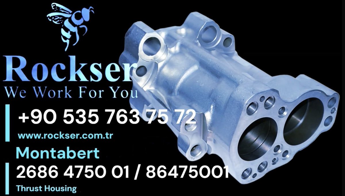 orhanhasanoglu's tweet photo. 2686 4750 01 / 86475001 Thrust Housing
Rockser Inc. - https://t.co/86bIXpRTMS
Montabert Rock Drill Drfiter Alternative Spare Parts Manufacturer
We Work For You
Rockser is Knowledge, Knowledge
#Sparepart #Manufacturer #Rockser #ThrustHousing #Montabert #2686475001ThrustHousing https://t.co/xgmNHfAniG