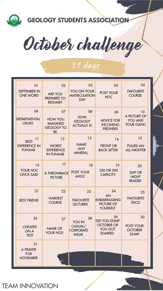 officialgeosa's tweet photo. Let's hop on this!!!
31 days challenge

#octoberchallenge
#teaminnovation https://t.co/bkZIiR4TNR