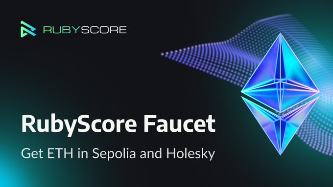 ETH Faucet Now Available on RubyScore