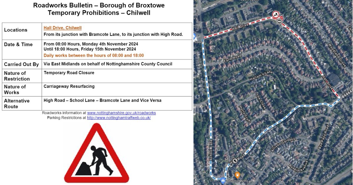 Great news. After campaigning  for more investment in resurfacing and pothole repairs, it is now the turn of Hall Drive.