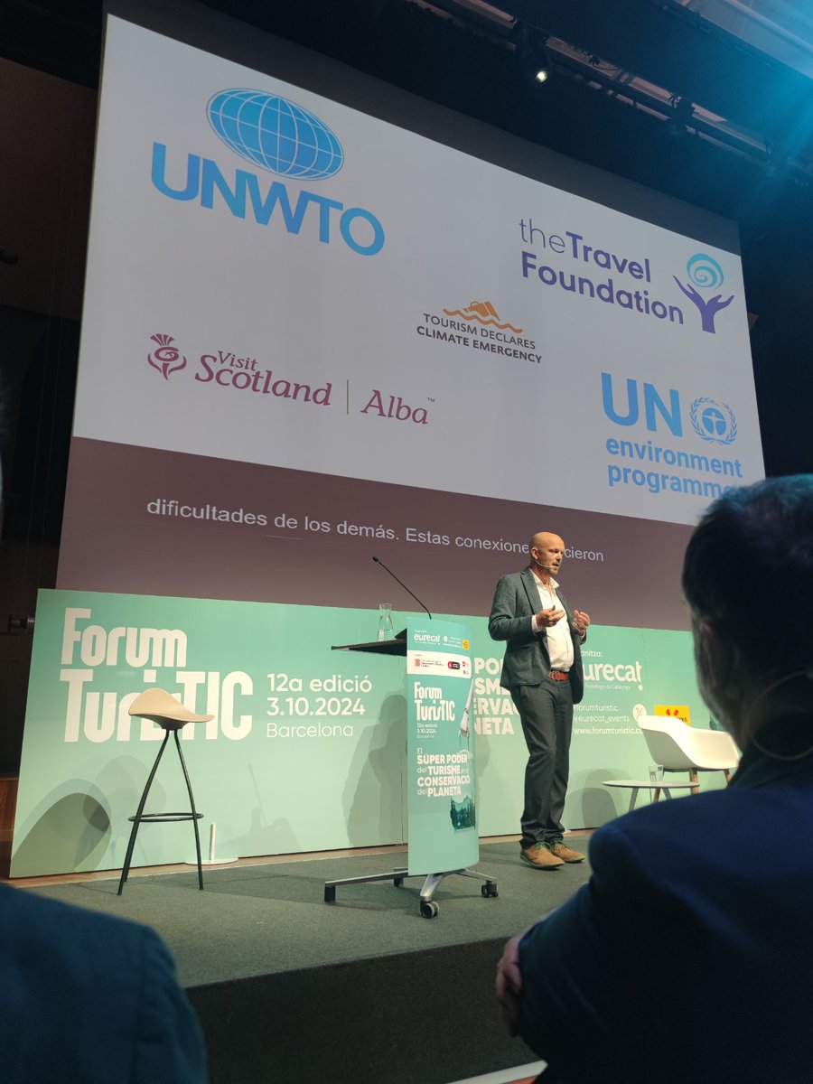 📣 Jeremy Smith, @jmcmith experto global en turismo y emergencia climática  #TheTravelFoundation cita el proyecto #REGENERATe  como ejemplo de buenas prácticas durante #ForumTurisTIC, en Barcelona. Seguiremos con su desarrollo!  regeneratenerife.org <a href="/j_tejera/">Javier Tejera</a> <a href="/webtenerife/">Turismo De Tenerife</a>
