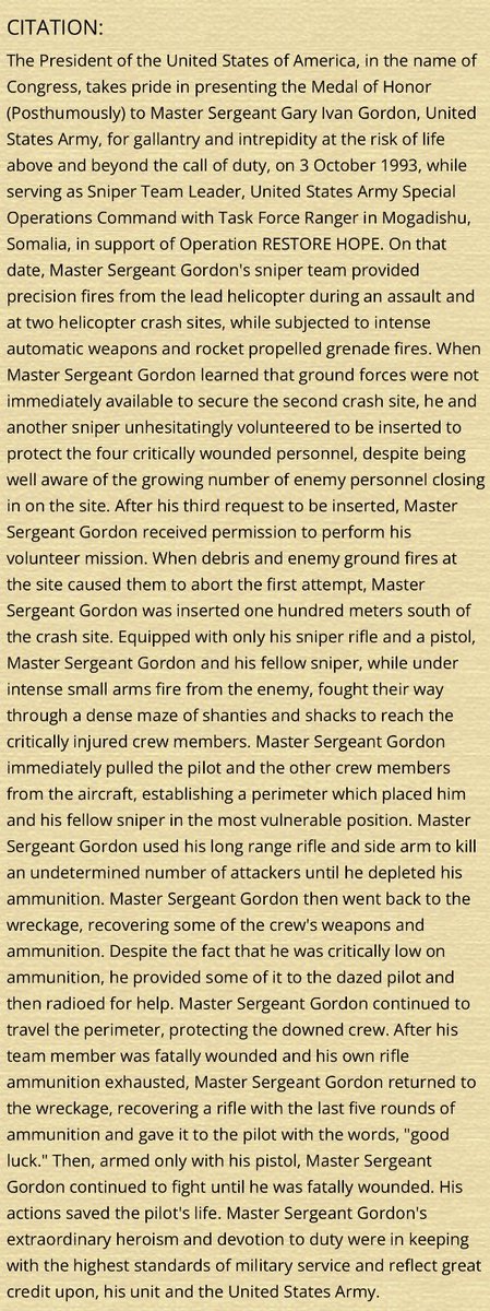 Please take a few minutes out of your day to read Gary’s Medal of Honor Citation.