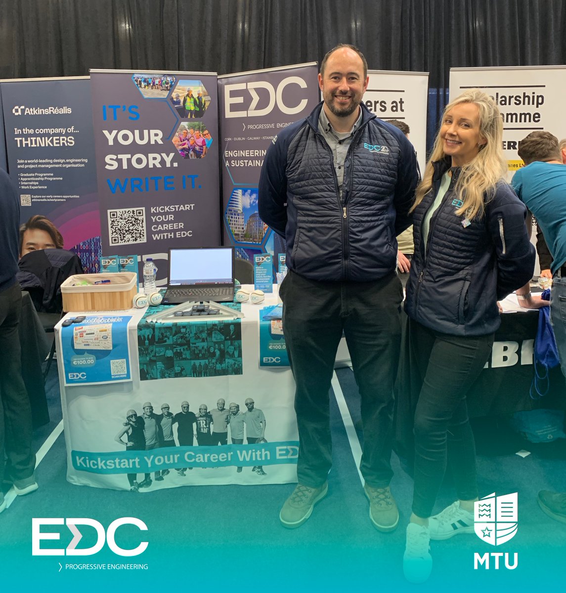 🚀 We’re at the MTU Arena in Cork today for the <a href="/MTU_ie/">Munster Technological University</a> Careers Fair! 🎓 Stop by to learn all about our exciting open positions for graduate Mechanical, Electrical, and Sustainability Engineers. 💼👷‍♀️👷‍♂️

#EDCEngineers #MTUCareersFair