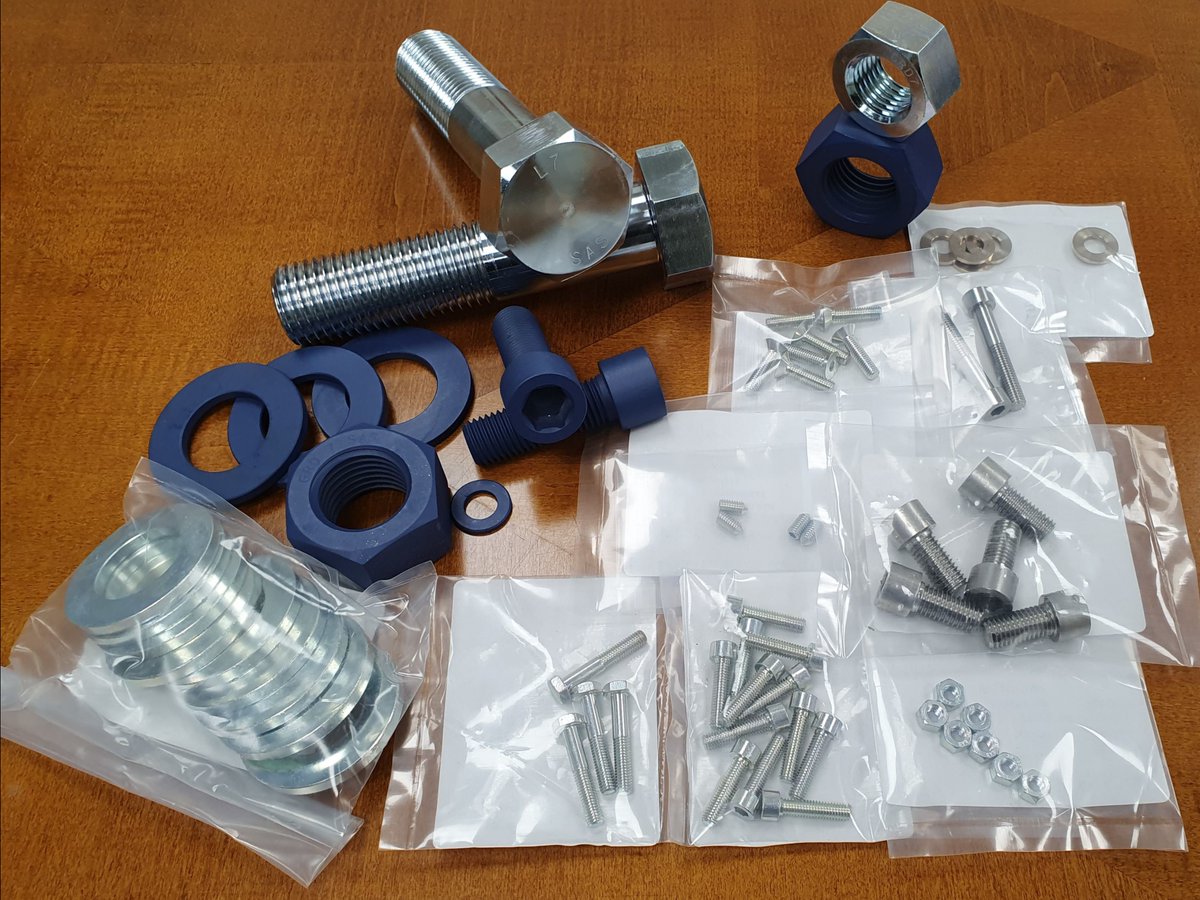 socketandallied's tweet photo. These #fasteners are going out to the #Oil and #Gas Industry, parts are produced in Steel L7 and Stainless Steel 316L; some #fasteners coated in Xylan 1070 blue and some are Zinc plated to B633. π€©
Call 0121 386 7200 to order.
#HexHeadSetScrews #SocketCapScrews https://t.co/yuRawxeU8s