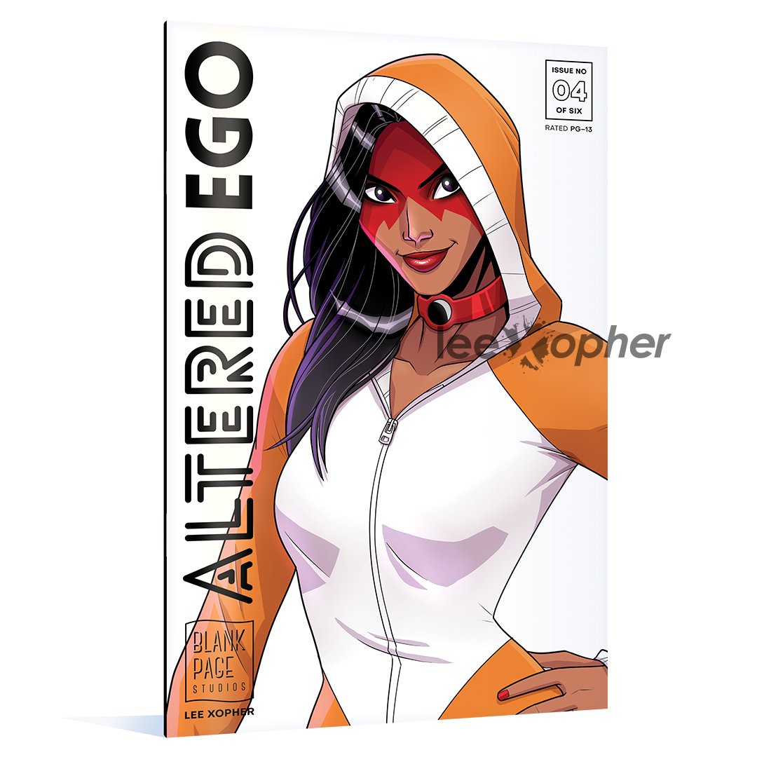 Since Carol takes the spotlight on this issue's main cover, I thought it would be fun to do a variant of her in her human form back when she was in the H.E.R.O. Corps.

kickstarter.com/projects/leexo…

#makecomics #smallpress #indiecomics #comics #alteredego #blankpagestudios #leexopher