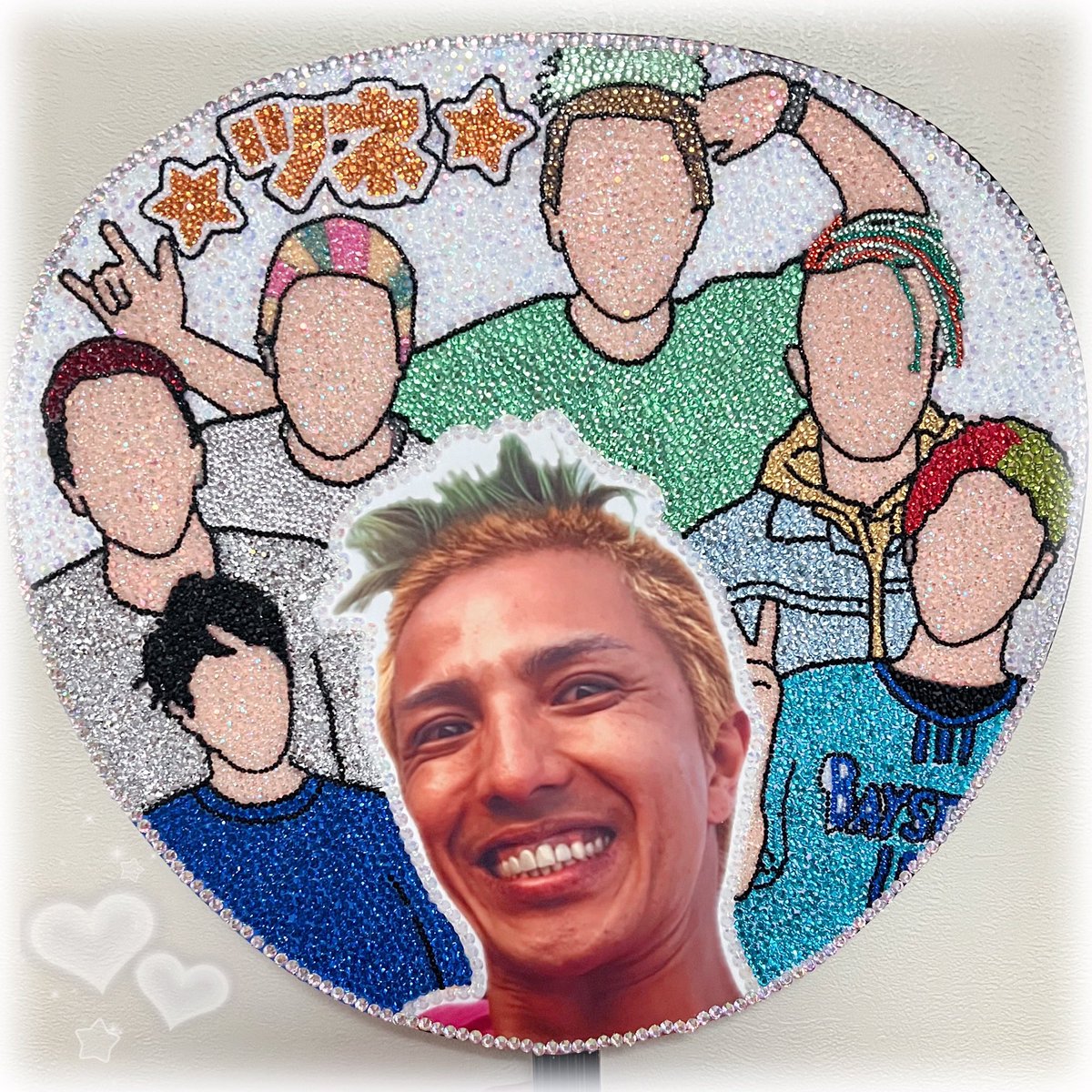 ツネ嫁さんツネさんデコうちわ💎💞
大好きな2人いっぱいでお気に入り🫶
見つけてもらえるといいな〜🌟

#カジサック 
#カジサック6周年祭り
<a href="/Happy_man1982/">ツネ(Happy Man)</a>