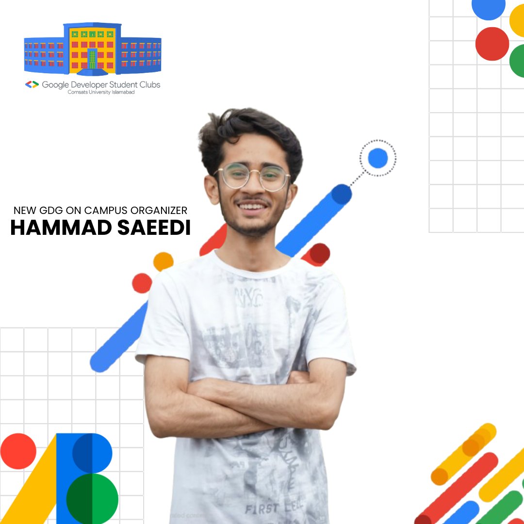Please welcome Hammad Saeedi ( <a href="/hammadsaedi/">Hammad Saeedi 🇵🇰</a> ), the new organizer of GDGoC CUI!  
Hammad’s leadership style, marked by his hard work, commitment, and an innate ability to bring out the best in the team, is exactly what we need to keep growing.