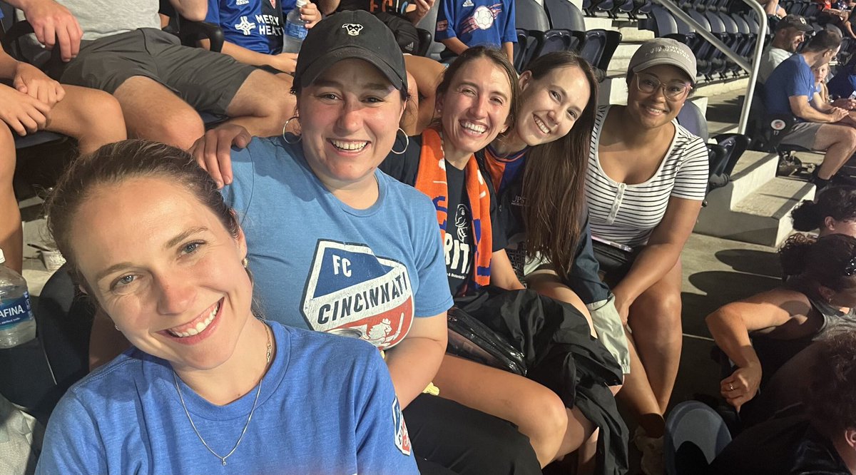Our #MedPeds residents kicking it in the Queen City with our local soccer team FC Cincinnati! ⚽️ ⚽️ ⚽️