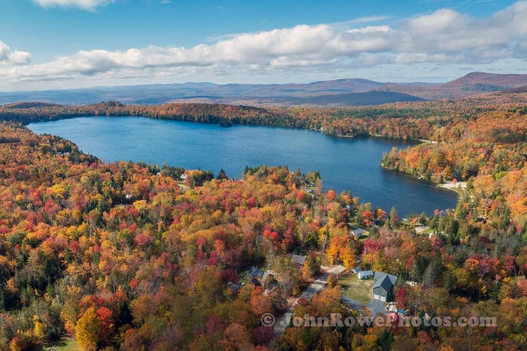 Newark Pond in Newark, Vermont.  10/2/24. #Vermont #fallfoliage