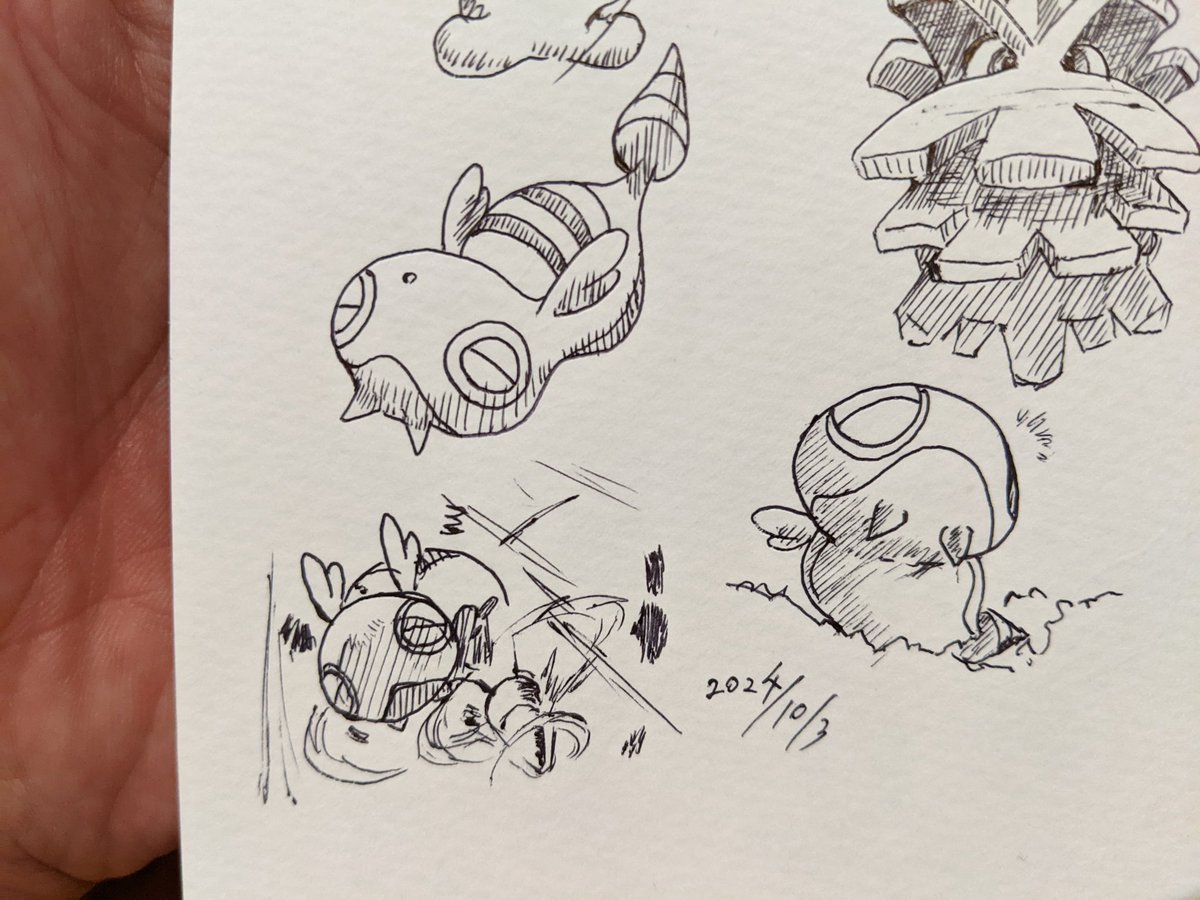 ノコッチ 初めて洞窟で遭遇したとき、あまりの衝撃に大好きになった 旅パとしての強さはとにかく、思い入れの強さはグンイチだった 攻略本やサイト見ずにゲームするのって、一番冒険してる感あるよね カキカキ。 