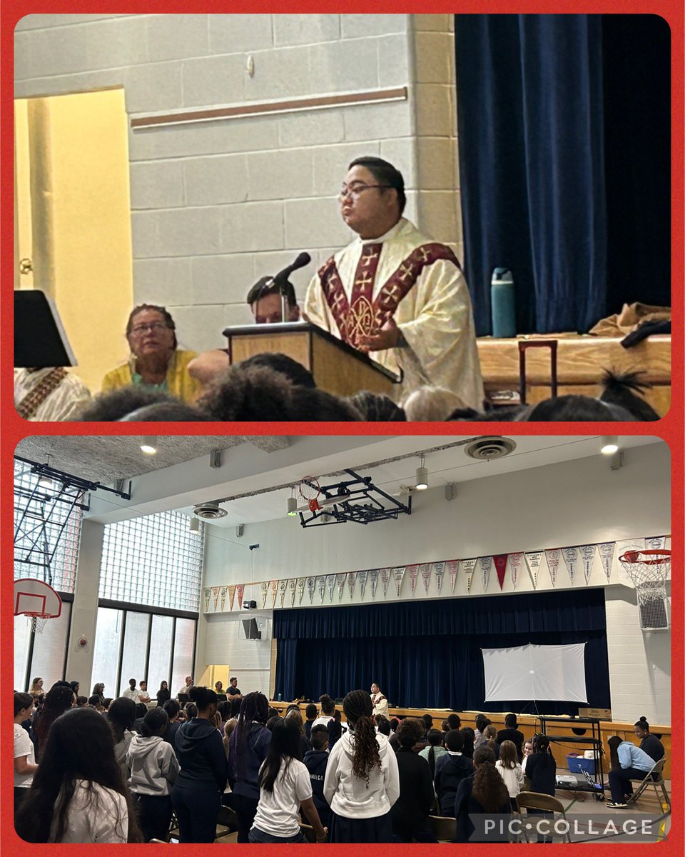 StMichael_TCDSB's tweet image. Celebrating our welcoming mass as a school community with Father Kevin. @StMikesCathTO