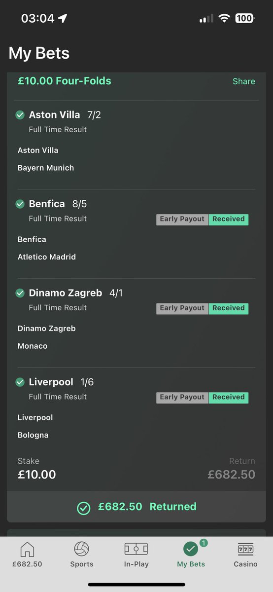 Littletiny147's tweet image. Early payout done me good.