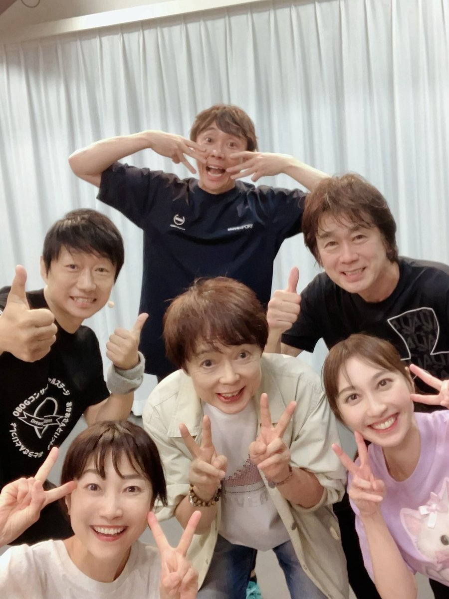 hayami_kentaro's tweet image. NHK-Eテレ
&quot;おかあさんといっしょ65周年&quot;で
盛り上がっている中、
『ファンターネ！がやってきた』の
最終リハが行われました！

楽しいコンサートの完成！🤩

10/5(土)愛知県江南市だよ！
みんな観にきて〜🤗

#坂田おさむ
#つのだりょうこ
#はいだしょうこ
#小林よしひさ
#関沢圭司
#速水けんたろう