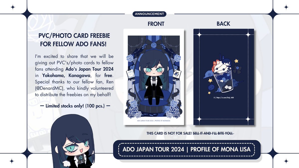 Made another Ado Freebie Photocard but this time it's for our