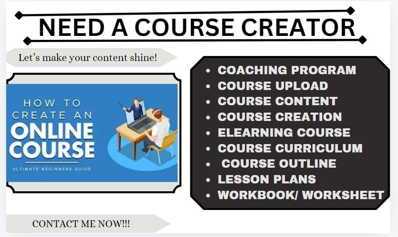 Course creators! fiverr.com/tobiflorence9
 Need stunning, professional #PowerPoint presentations for your online courses? I’ve got you covered.  fiverr.com/tobiflorence9
Let’s make your content shine! #onlinecourses #elearning 
 fiverr.com/tobiflorence9