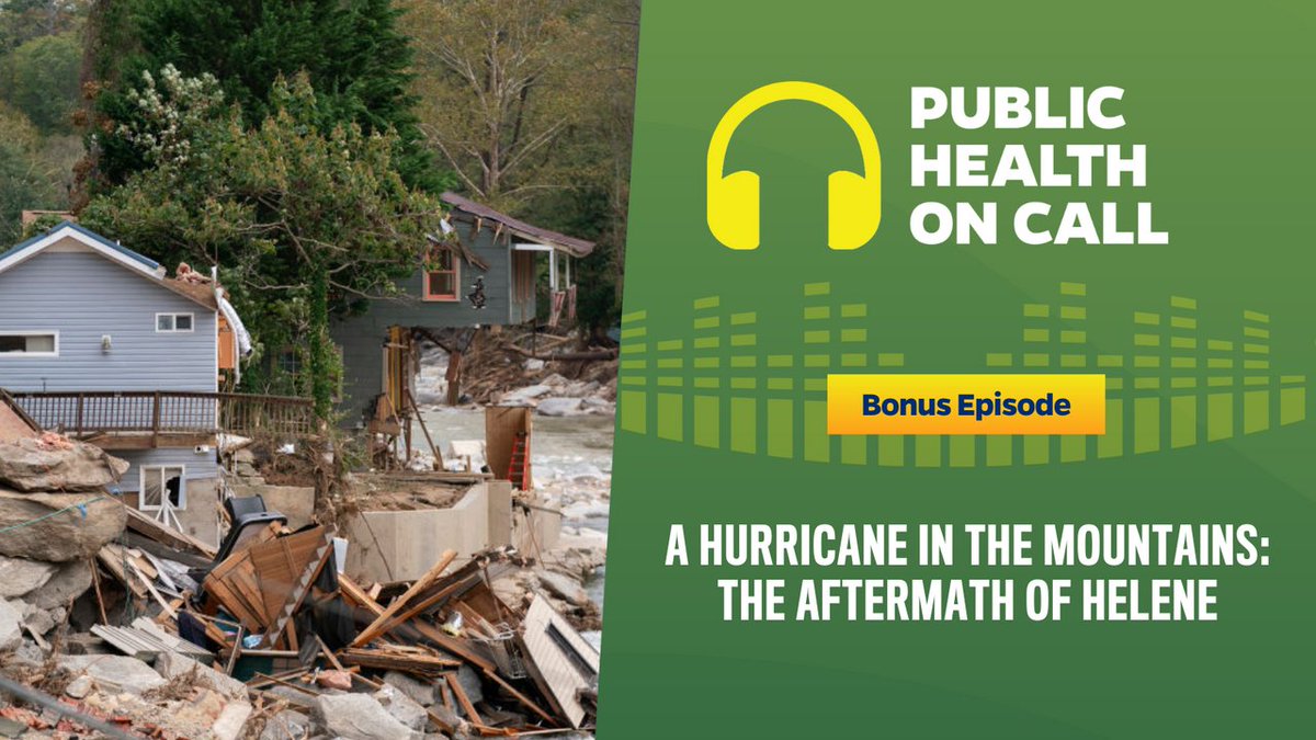 Public Health On Call (@publichealthpod) on Twitter photo Hurricane Helene's devastation shocked many, highlighting the need to rethink disaster preparedness. Joseph Barbera from <a href="/GWtweets/">GW University</a> shares insights on what emergency responders are learning and why nowhere is truly safe from climate change.
johnshopkinssph.libsyn.com/bonus-a-hurric… Hurricane Helene's devastation shocked many, highlighting the need to rethink disaster preparedness. Joseph Barbera from <a href="/GWtweets/">GW University</a> shares insights on what emergency responders are learning and why nowhere is truly safe from climate change.
johnshopkinssph.libsyn.com/bonus-a-hurric…
