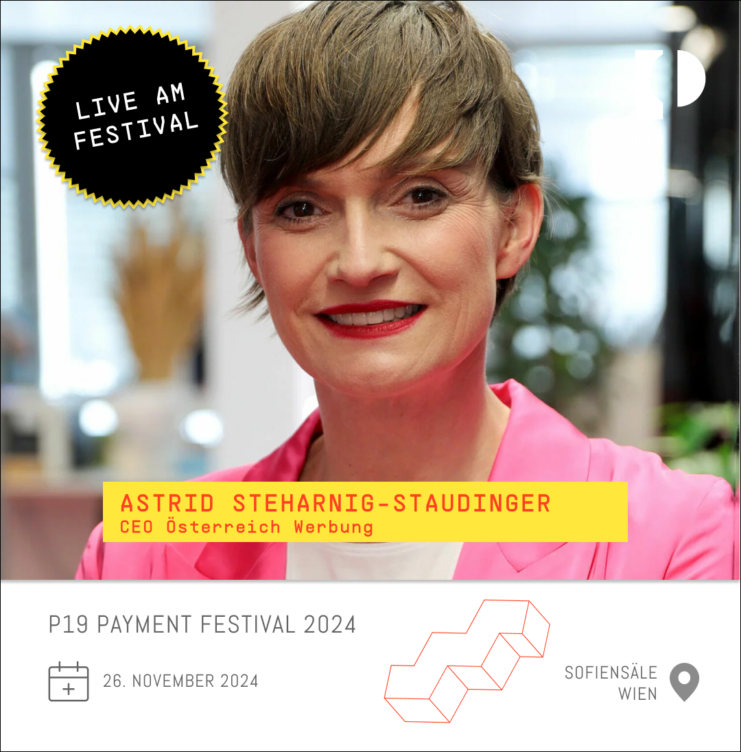 🌟 Astrid Steharnig-Staudinger #ÖsterreichWerbung, Expertin für internationales Tourismusmarketing, live am #P19 #PaymentFestival!

📅 26. November 2024
📍 Sofiensäle, Wien
🎫 bit.ly/3yCAY47