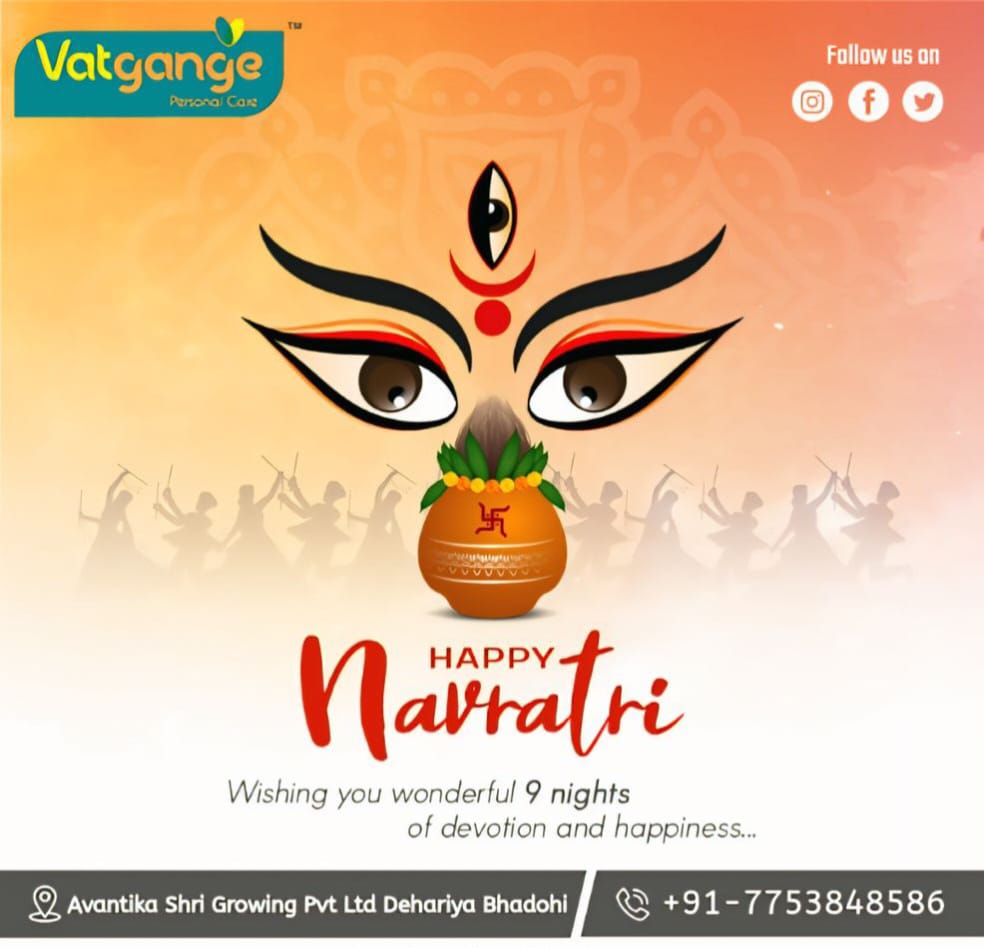 vatgange's tweet photo. Happy Navaratri 

#happynavratri2024 #vatgange #CosmeticProducts https://t.co/QU5YOiFm4v