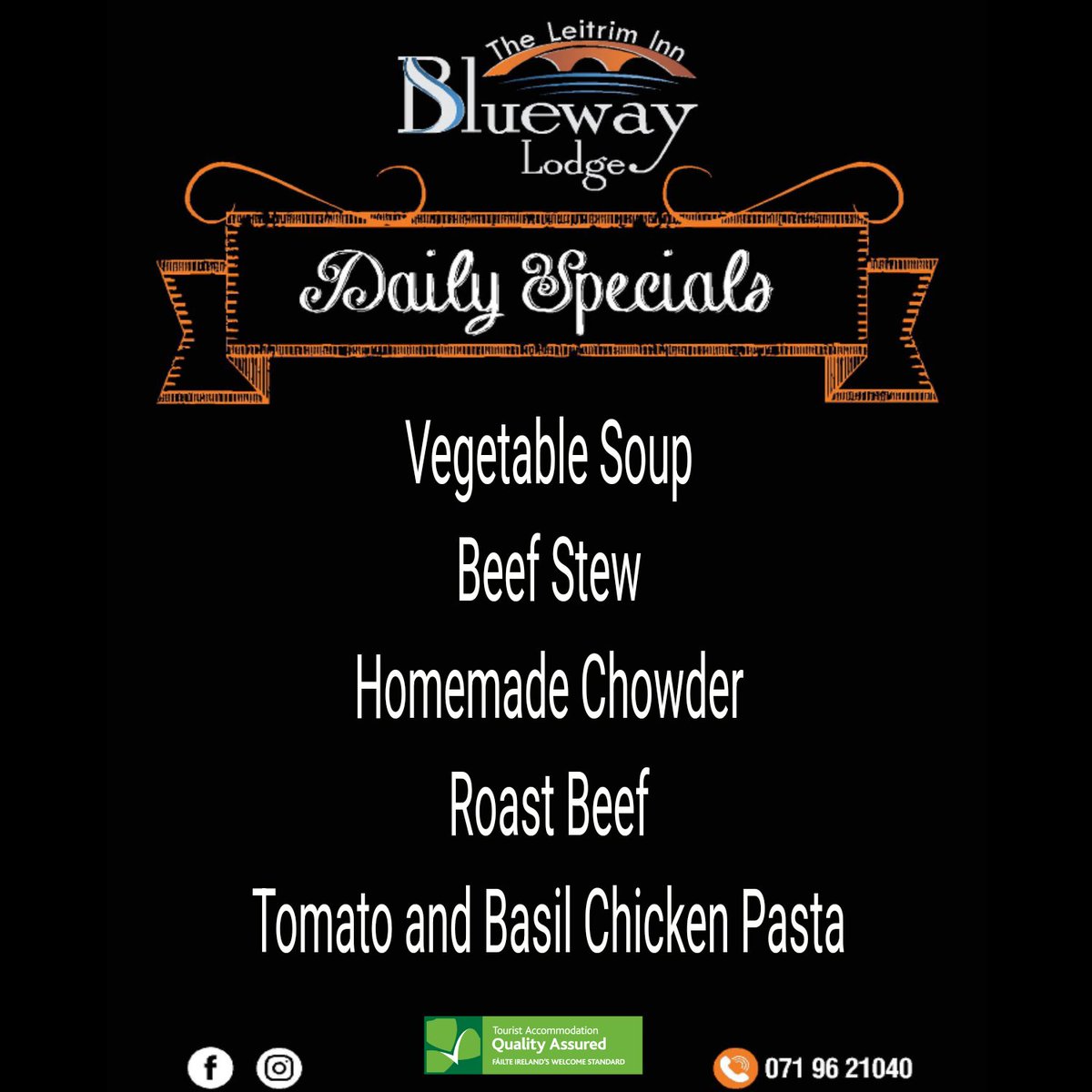 AndBlueway's tweet photo. Thursday's Lunch Specials 1pm to 8pm. https://t.co/2DdR91Tb1U